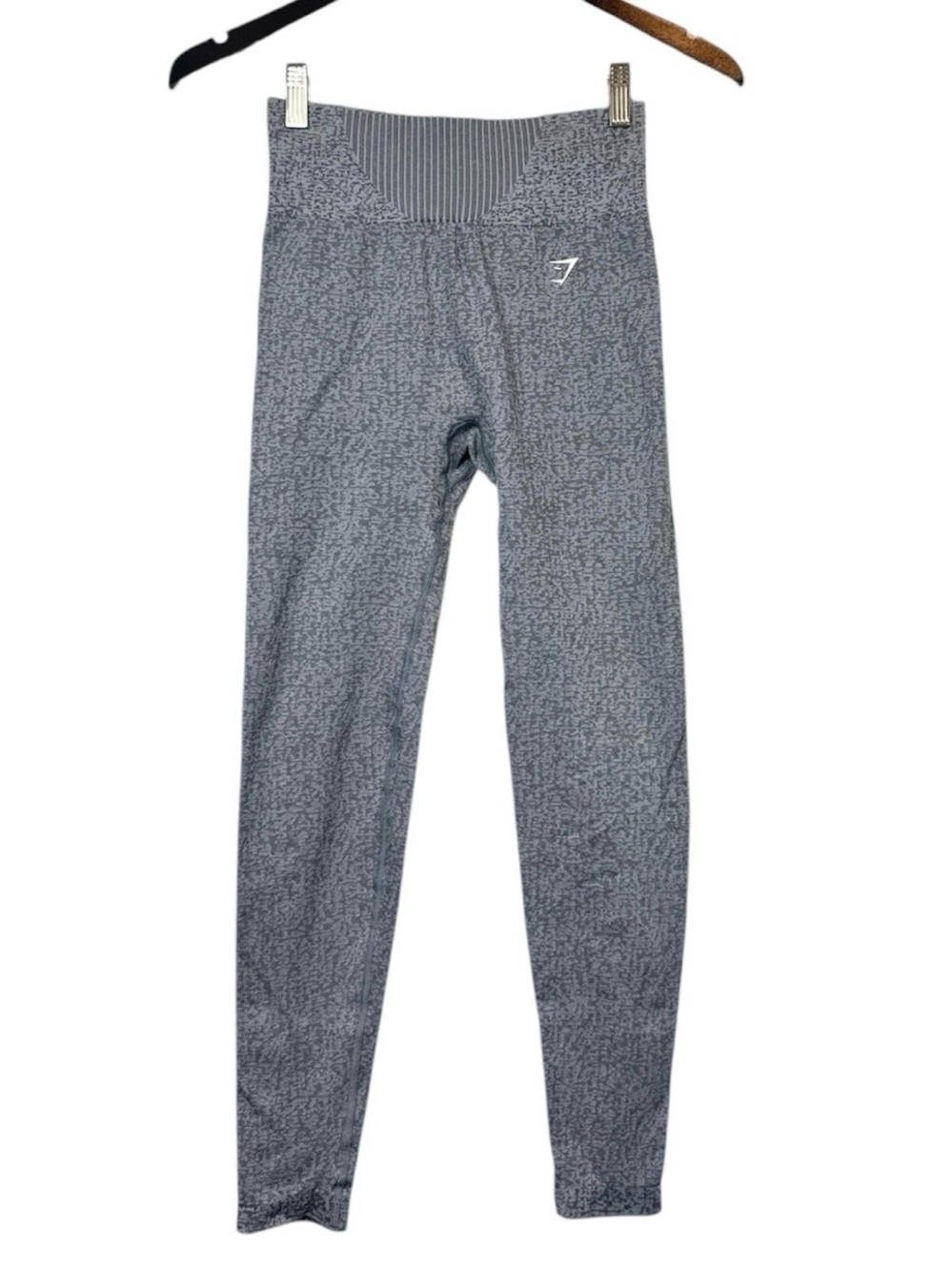 Gymshark Women’s Gray Marl Seamless High Waisted Athletic Leggings Size Small